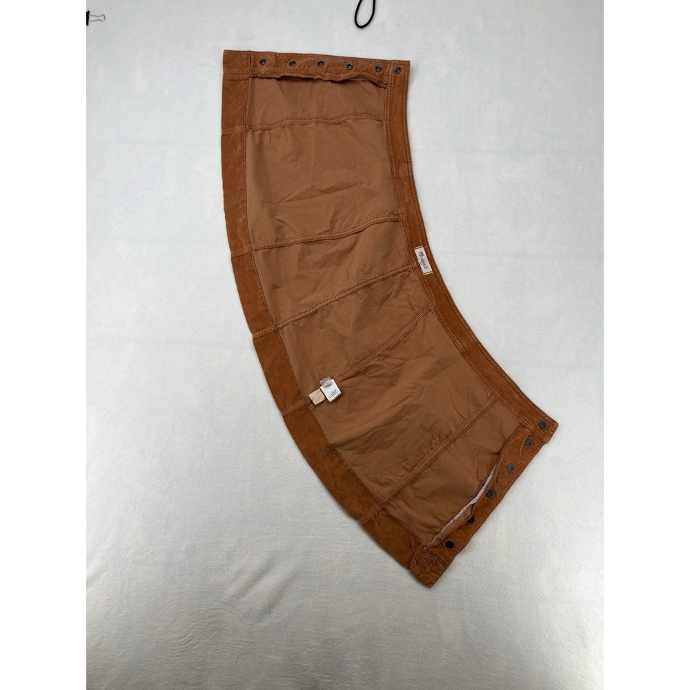 Madewell Sued Mini Skirt Caramel Brown Size 6 - Picture 7 of 15